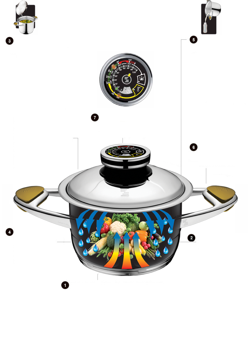 ДЛЯ ПРАВИЛЬНОГО И ДОЛГОВЕЧНОГО СПОСОБА ПРИГОТОВЛЕНИЯ ЗДОРОВОЙ ПИЩИ ДЛЯ ДОЛГОЙ И ЗДОРОВОЙ ЖИЗНИ, ZEPTER: И ТЕХНОЛОГИЯ, И ДИЗАЙН, ВАРКА В ВОДЕ (КОГДА ЭТО НЕОБХОДИМО), НО, В ОСНОВНОМ, БЕЗ ВОДЫ, ЖАРКА БЕЗ ЖИРОВ, НО ВСЕГДА ПРИ НИЗКИХ ТЕМПЕРАТУРАХ ДЛЯ СОХРАНЕНИЯ ПИТАТЕЛЬНОЙ И БИОЛОГИЧЕСКОЙ ЦЕННОСТИ И ОРГАНОЛЕПТИЧЕСКИХ СВОЙСТВ ПИЩИ.
