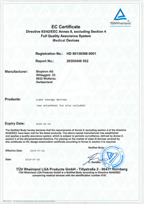 Сертификат контроля качества